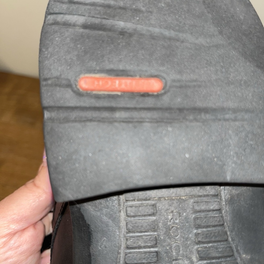 Rockport Margin Oxford Mens 11W Black Leather Dress Shoes Comfort Pls Read - Picture 10 of 12